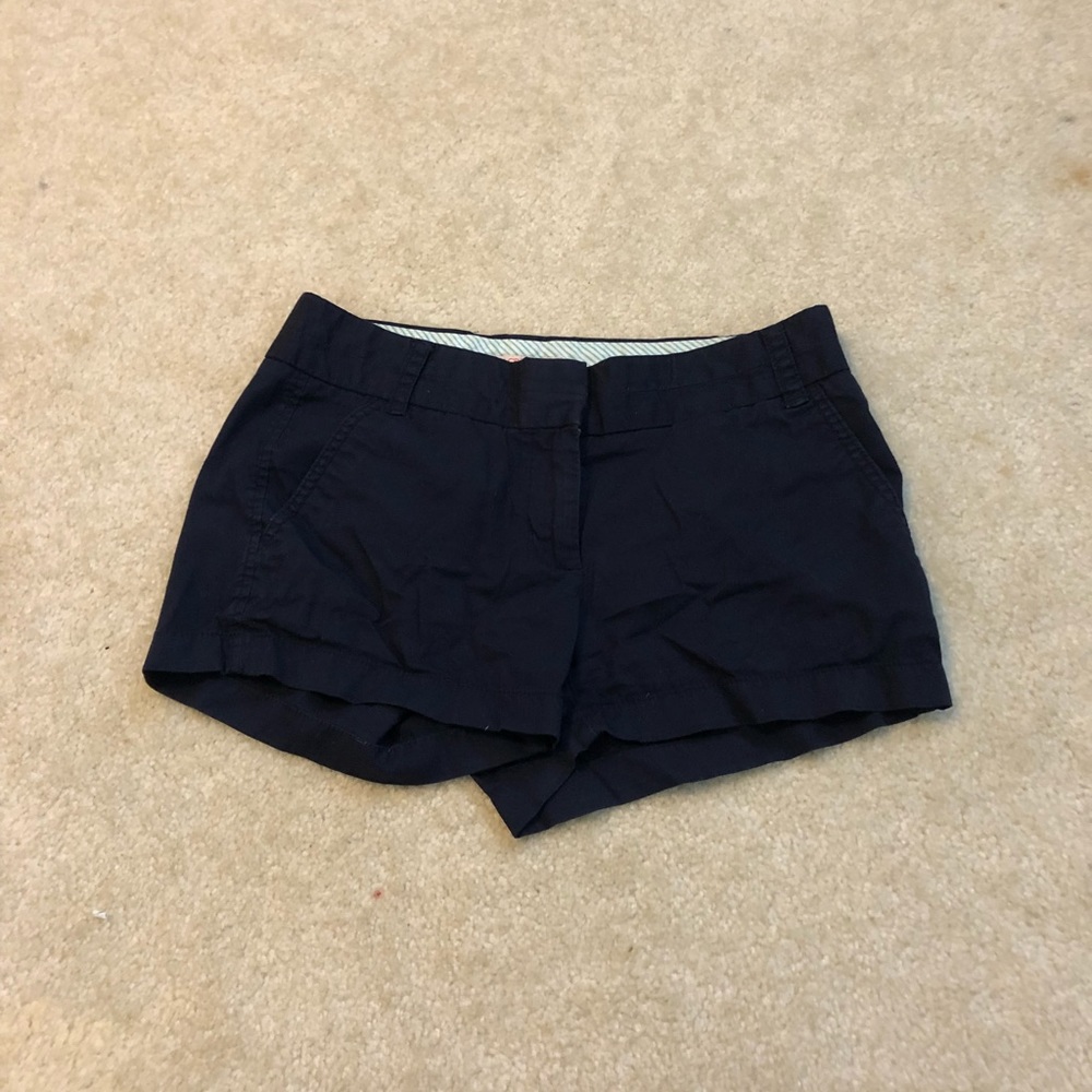 Navy Jcrew chino shorts